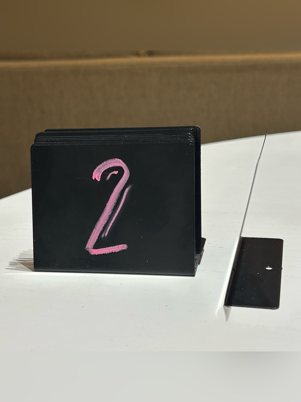 (12) Black Chalkboard Tabletop Place Card Signs